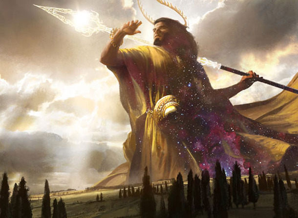 justmagicthings:  The Gods of Theros. We’ve all seen most of the art by now, but