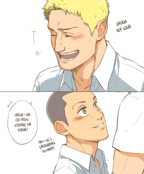 miyajimamizy:  Connie is so cute and Reiner likes smol cutie  Instagram