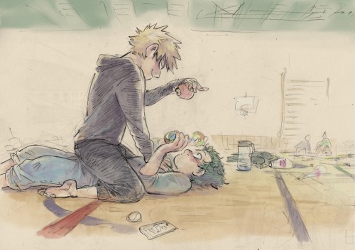  Izuku was surprised to find his former childhood friend he hadn’t seen for two years at his f