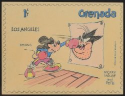 retrogasm:  Disney stamp illustration