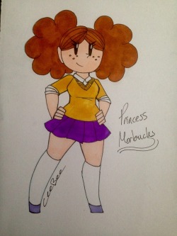 ceebee4eva: I was doodling and felt like drawing a teenage version of Princess Morbucks. I’m considering doing the Powerpuff Girls too but it depends on how I’m feeling not to mention I have final exams coming up so it could be a while. cutie &lt;3