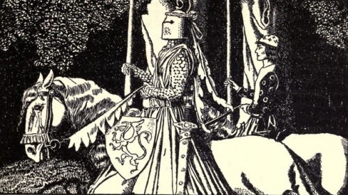 cair–paravel: Howard Pyle, page decorations for The Story of King Arthur and His Knights (1903).