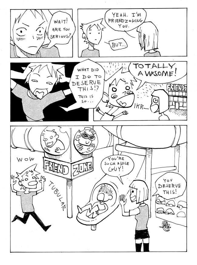 oxboxer:  furippupauplus:  2am comic ideas  FRIEND ZONE IS FUN ZONE 