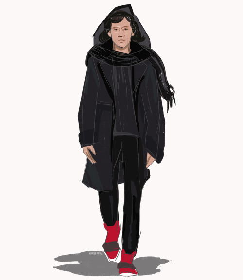 notkatniss:kylo ben in YSL f/w12