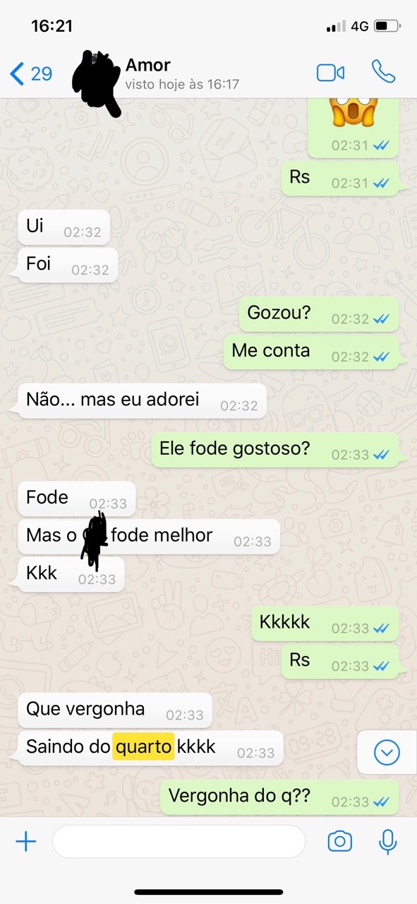 Conversa Entre Eu E Minha Rainha No último Congresso Da Empresa Que Ela Foi… Terminou A Noite No Quarto