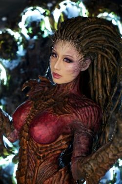 cosplaygeekness:  Source:Queen Of Starcraft Sarah Kerrigan - Queen of Blades CosplayCosplaygeekness