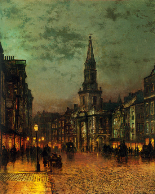 mydarkenedeyes: John Atkinson Grimshaw (1836-1893) was a Victorian-era painter, notable for his