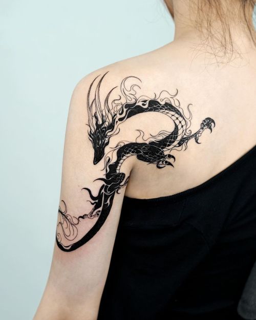 Pin by Yulia Krinichnaya on Дракон   Tattoo design drawings Small dragon  tattoos Dragon tattoo designs