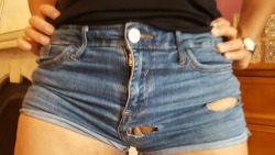 nakedangel13:  Never getting rid of my favorite denim shorts!  