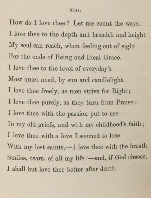 Elizabeth Barrett Browning’s Sonnet XLII. 