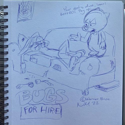 “Bugs For Hire” It’s like Sonic For Hire (a show NOT for the faint of heart), only