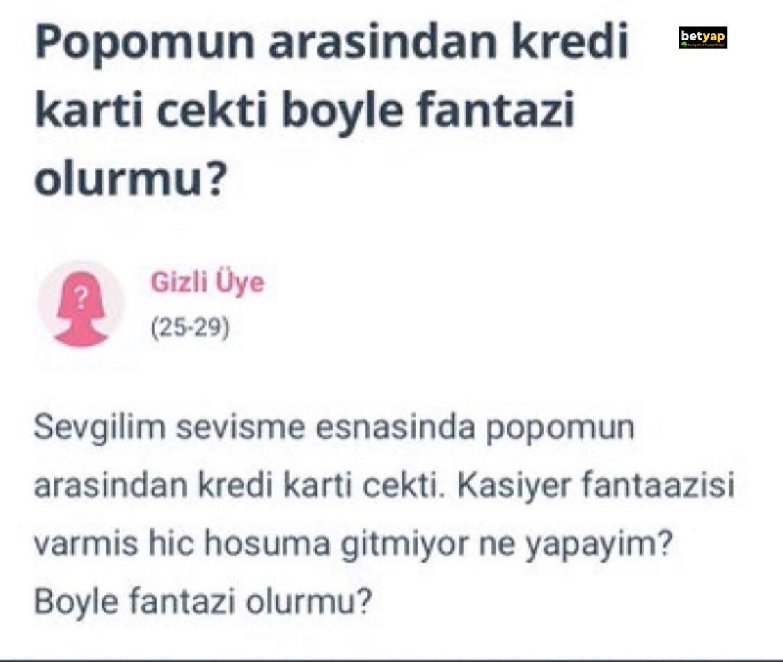 Popomun arasindan kredi...