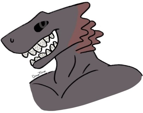 cirolanidae - Icon commission of my Frilled Shark character...