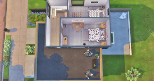 HOUSE 22 - Scandinavian House-Base Game-Lot: 20x15-Price: §36.585 -2 bedrooms - 1 bathroom-Furnished