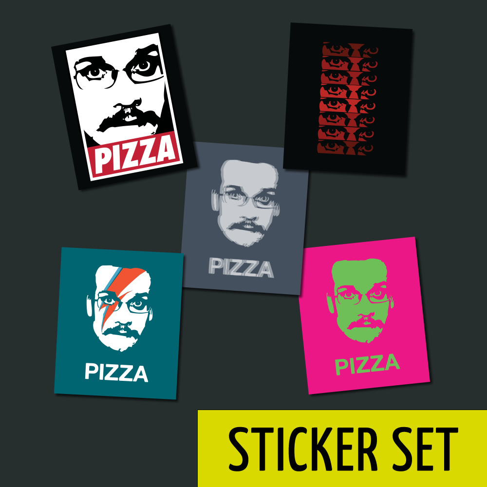 Pizza John Sticker Packs – DFTBA