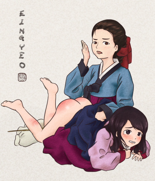spanking-philosopher: Source: animeotk- artist Eingyeo- I love these two Korean spankings, particula