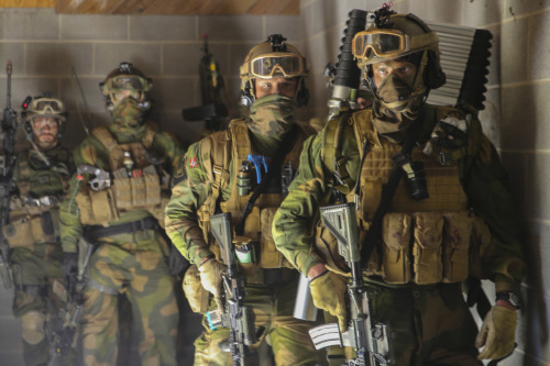 militaryarmament: Canadian, Dutch, British and Norwegian Forces partake in a simulated, early-mornin