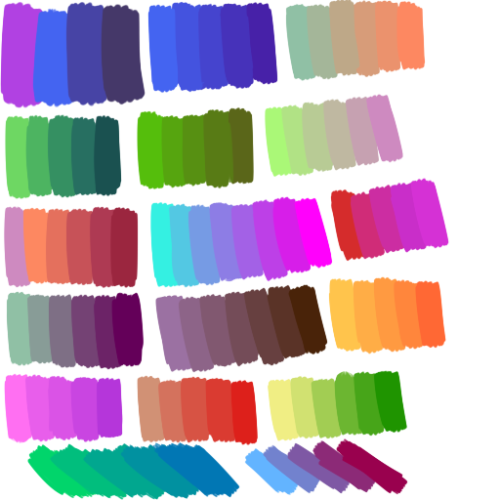 stlop: in tribute to this post, have some more color palettes that i’ve been keeping locked up