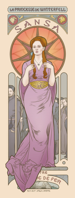 hitsvilleuk:Beautiful Pop Culture Art of the day: The women of Westeros have been immortalised in a 