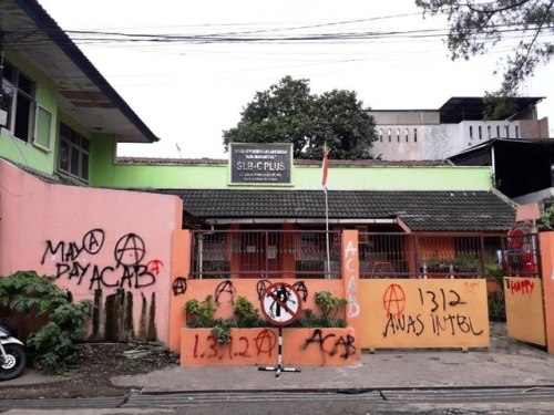 May Day 2019 in Bandung, Indonesia  More than 600 anarchists were detained following the massive ana