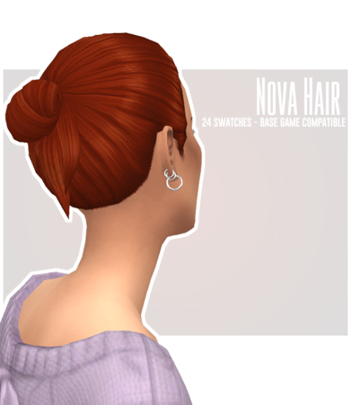 mysteriousdane:Nova HairUpdate June 2021: new EA swatches added! Sooo this is a first. I thought I’d