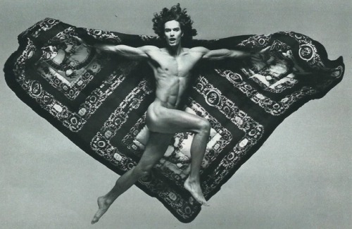 a-state-of-bliss:Marcus Schenkenberg for Versace Home Signature by Richard Avedon