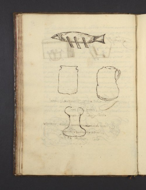 This week, we’re looking at manuscript doodle highlights.This is a fish-shaped boat from LJS 1