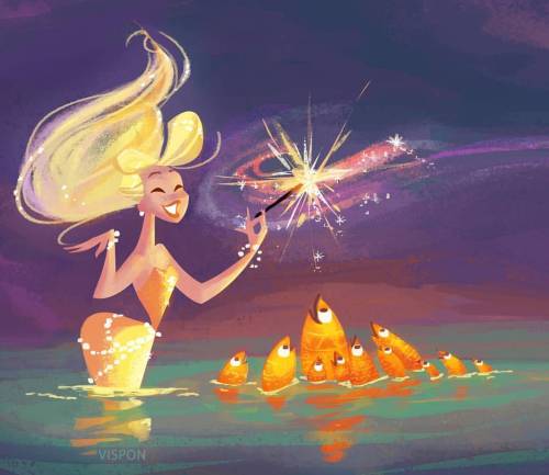 Fun little illustration for my project! #mermaid #characterdesign #visualdevelopment #illustration #