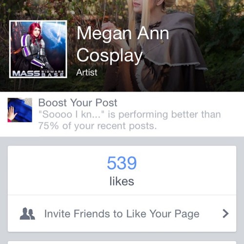 kawaii5lyfe:**HELP ME REACH 600 LIKES** You can search Megan Ann Cosplay on facebook or follow the l