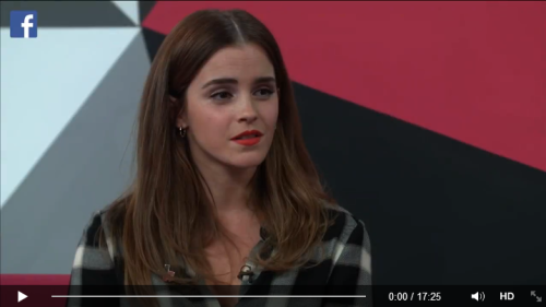 Facebook videos can&rsquo;t be played directly on Tumblr, so here are the links to Emma Watson&a