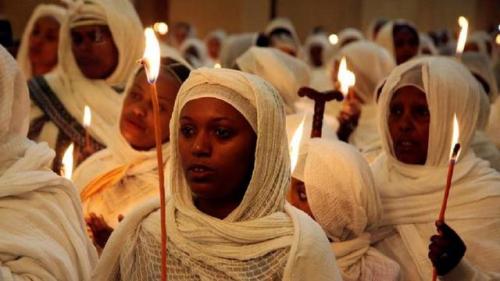 globalchristendom:Easter church services in Addis Ababa, Ethiopia. (Credit: Abdur Rahman Alfa Shaban