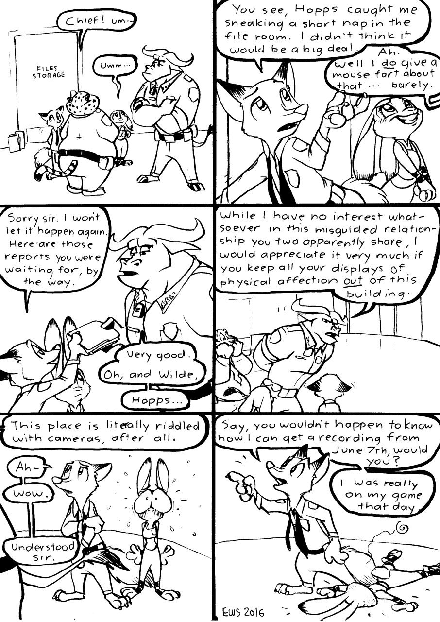 sowingwildehopps:   Comic: “Caught” by Eric Schwartz   [Full Comic] http://www.zootopianewsnetwork.com/2016/06/comic-caught-by-eric-schwartz-full-comic.html?m=1