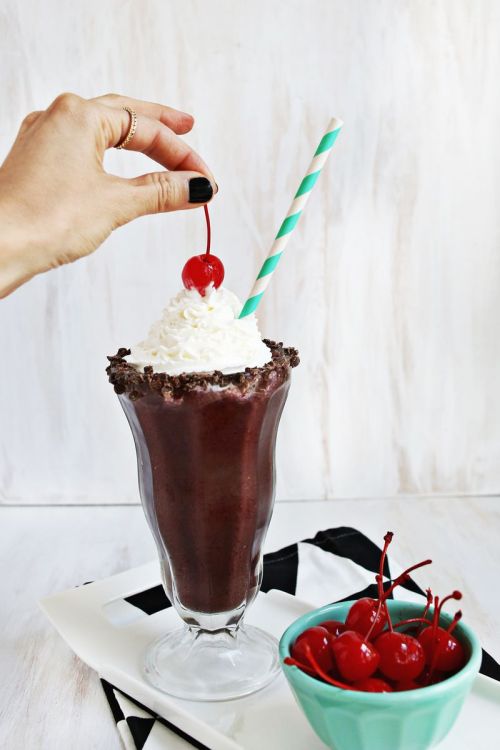 Chocolate-Covered Cherry Shake (Non-Dairy!)