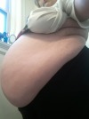 XXX bbwstonerr:My belly was hanging so low today. photo