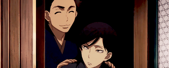 dazei:   Shouwa Genroku Rakugo Shinjuu↳ Kikuhiko &amp; Sukeroku through the