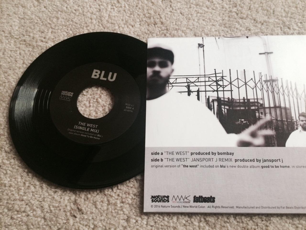real-hiphophead:  Blu The West 7” Vinyl(from his new Double-LP Good To Be Home)