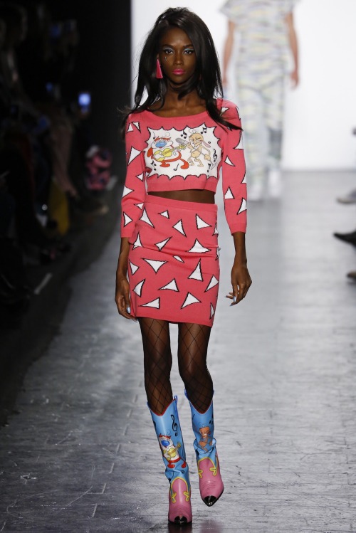 Jeremy Scott Fall 2016 Ready-To-Wear He busted out Ren & Stimpy!