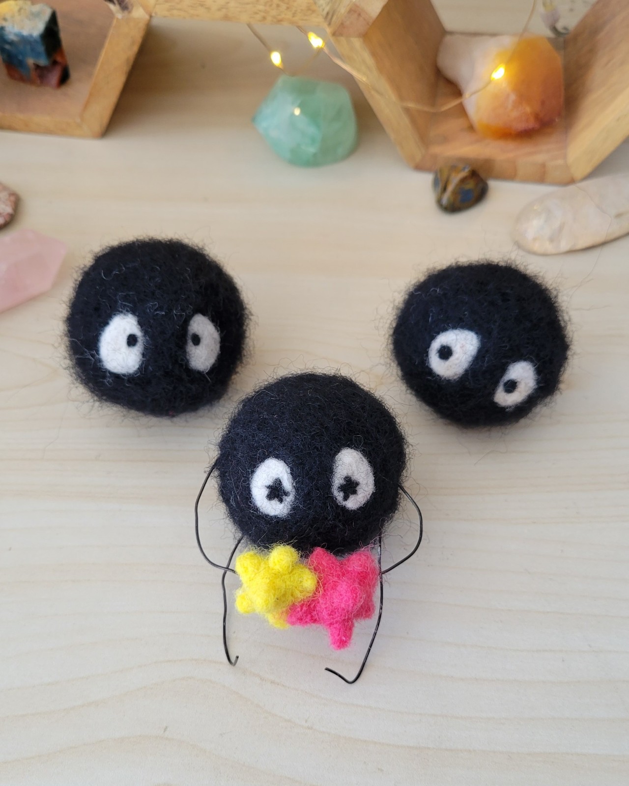 Easy Spirited Away Needle Felting Craft: Soot Sprite Tutorial