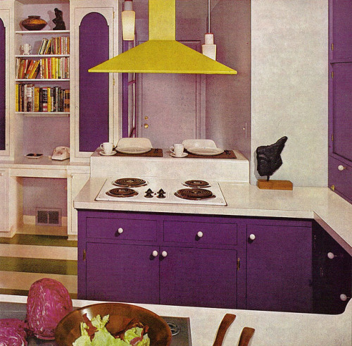 Kitchen design from Practical Encylopedia of Good Decorating and Home Improvement, 1970. Greystone p