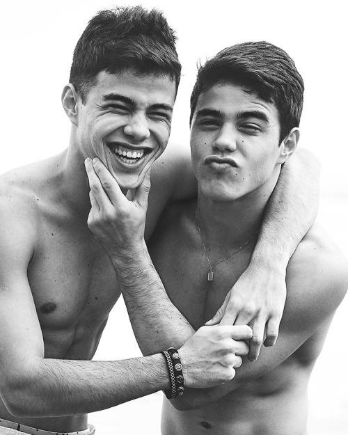 Twin brothers and national YouTube sensation Gustavo and Tulio Rocha photographed by Gabriel Henriqu