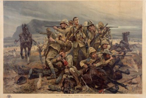 All That Was Left Of Them, by Richard Caton Woodville. The painting depicts C Squadron of the 17th L