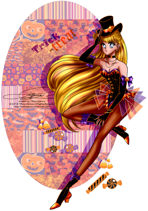 tiffany-lavieenrose: Halloween Minako-chan  A festive and sexy outfit for MInako ^^ She is pret