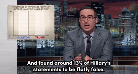 micdotcom:  Watch: John Oliver nails the difference between Clinton and Trump with