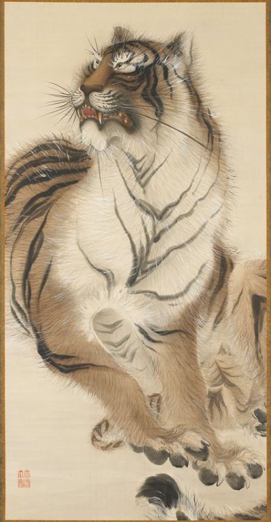 mia-japanese-korean: Sitting Tiger, Kishi Chikudō, late 19th century, Minneapolis Institute of Art: 