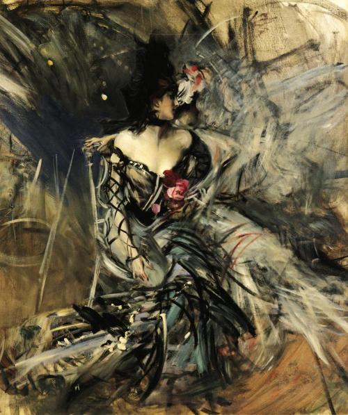 artist-boldini: Spanish Dancer at the Moulin Rouge, 1905, Giovanni BoldiniMedium: oil,canvas