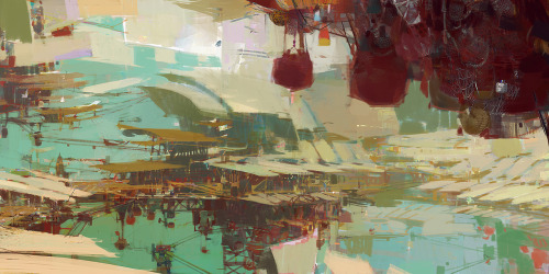theoprins: Kite City - concept art for Guild Wars 2