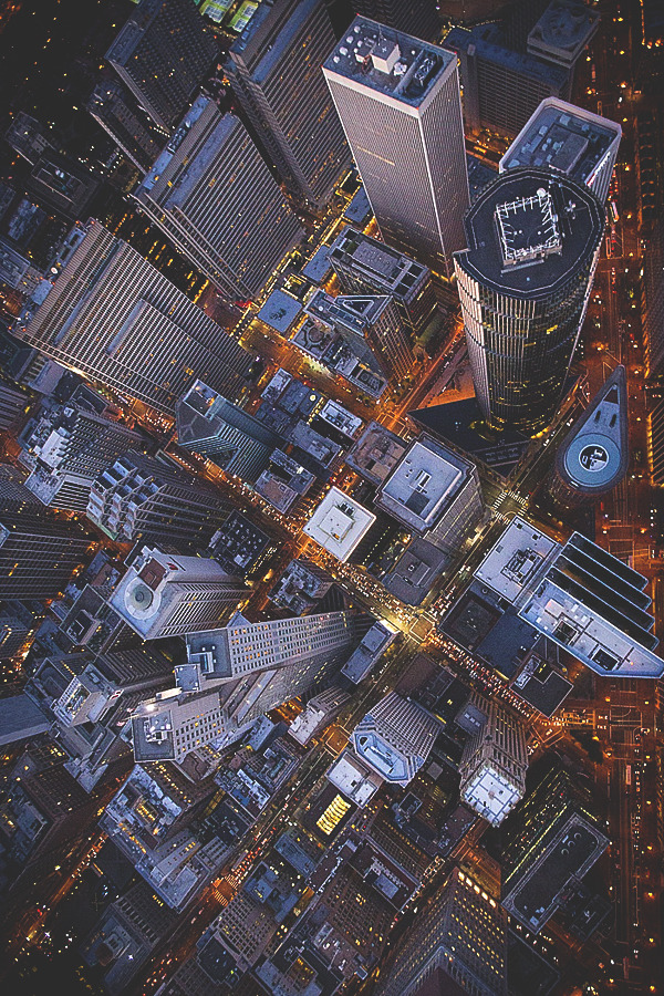 visualechoess:  San Francisco Financial District by: Walter Scriptunas II