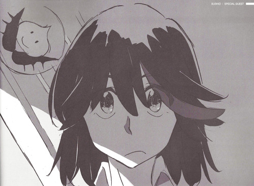 sushiobunny:  h0saki:  Adorable Ryuko illustrations by Kill la Kill character designer and chief animation director Sushio,  featured in The Art of KlK 3.       These are supposed to be serve as the ending to Sushio’s Mako Monogatari.   that cutie
