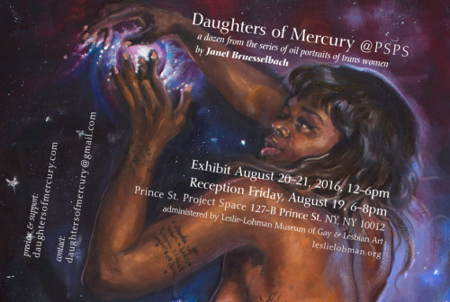 bruesselbach: Daughters of Mercury at PSPS Opening: August 19, 2016 6-8pm Exhibit: August 20-21, 201