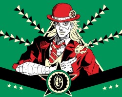 rh9ry9:ちょっと前に描いたジョジョニウム風スピードワゴン。Speedwagon,